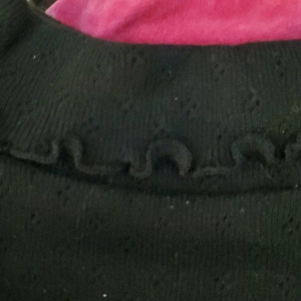 Faded Glory Black Turtleneck with‎ Baby GAP Pink Polka Dot Skirt Outfit Size 3T